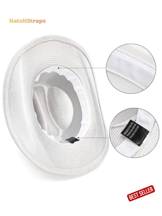 Rhinestone Cowboy Hat for Women, Glitter Cowgirl Hat for Party Disco main image 4